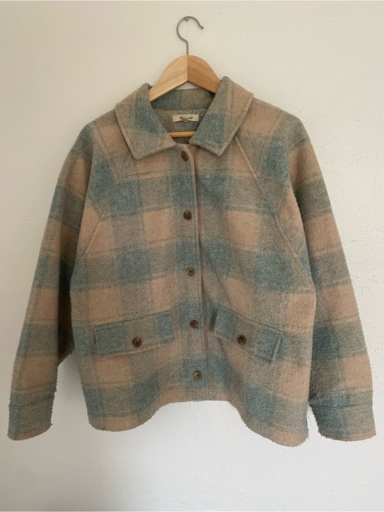 Madewell Jackets & Blazers - Madewell Brushed Jacquard Shirt Jacket in Plaid— Well Loved Condition